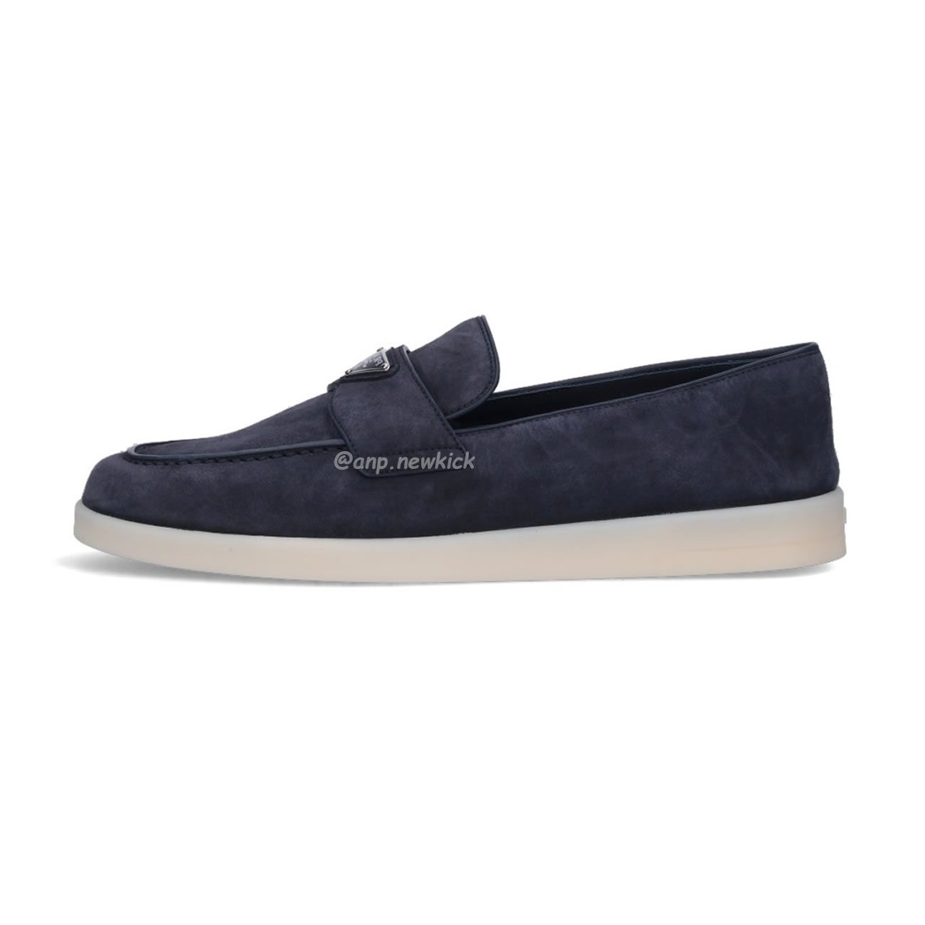 Prada Logo Suede Loafers (1) - newkick.cc